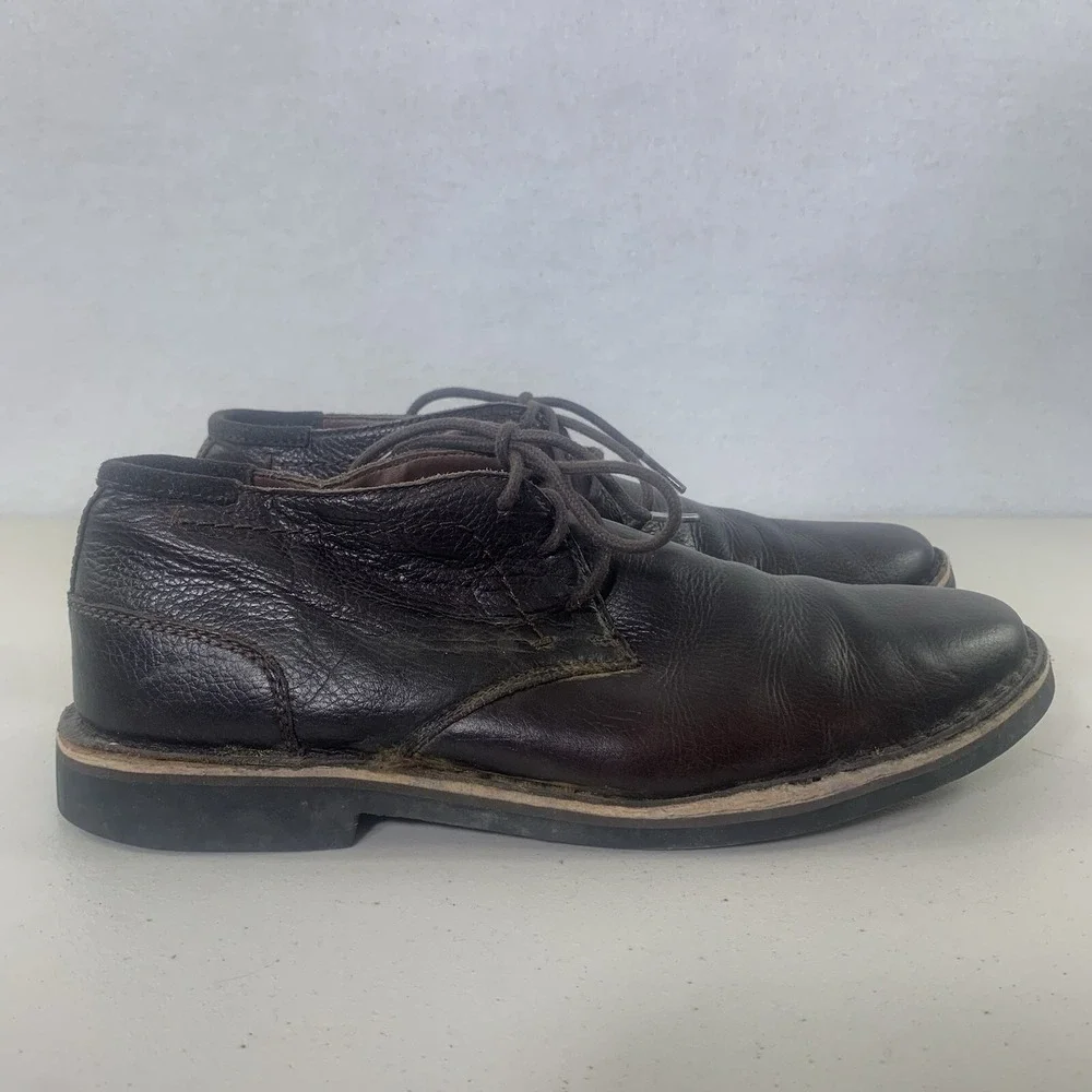 Kenneth Cole Reaction Desert Sun Chukka Boots Men's 9.5M Brown Leather‎ Casual